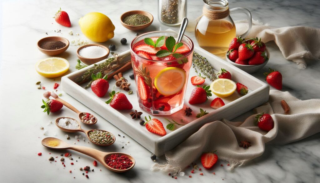 Infusão de Morango e Limão