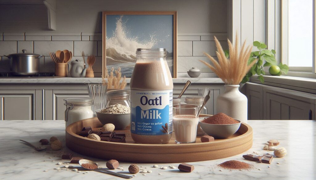 Leite de Aveia com Cacau