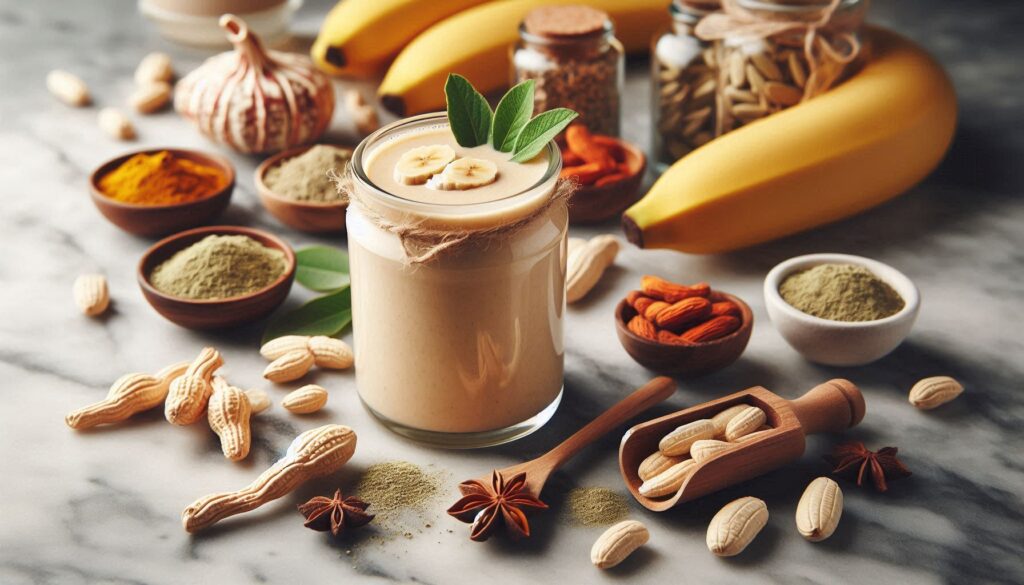 Smoothie de Banana com Ashwagandha
