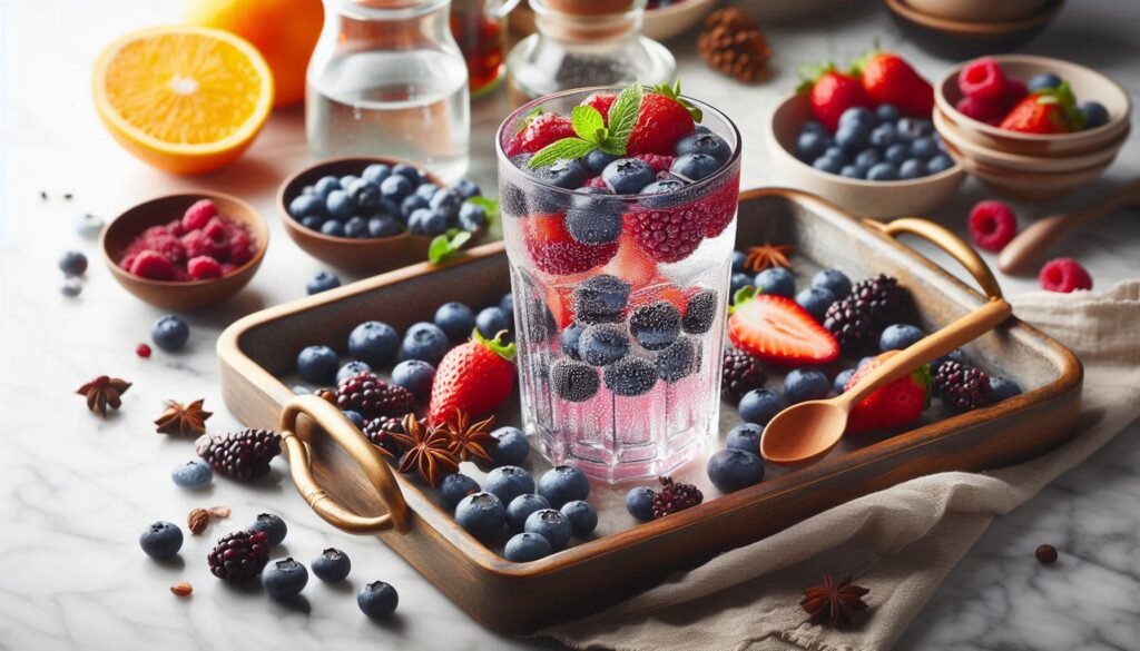 Água Saborizada de Frutas Vermelhas