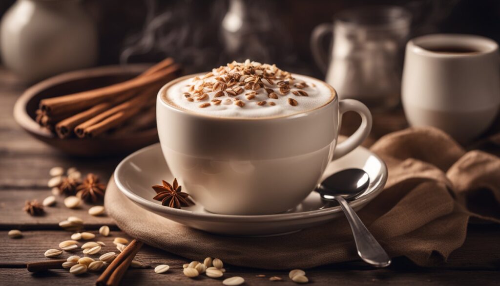 Latte de Leite de Aveia com Canela